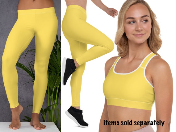 yellow yoga bra