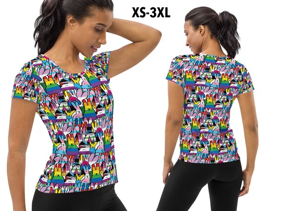 Pride Athletic Mesh T-shirt Bunny Ears 
