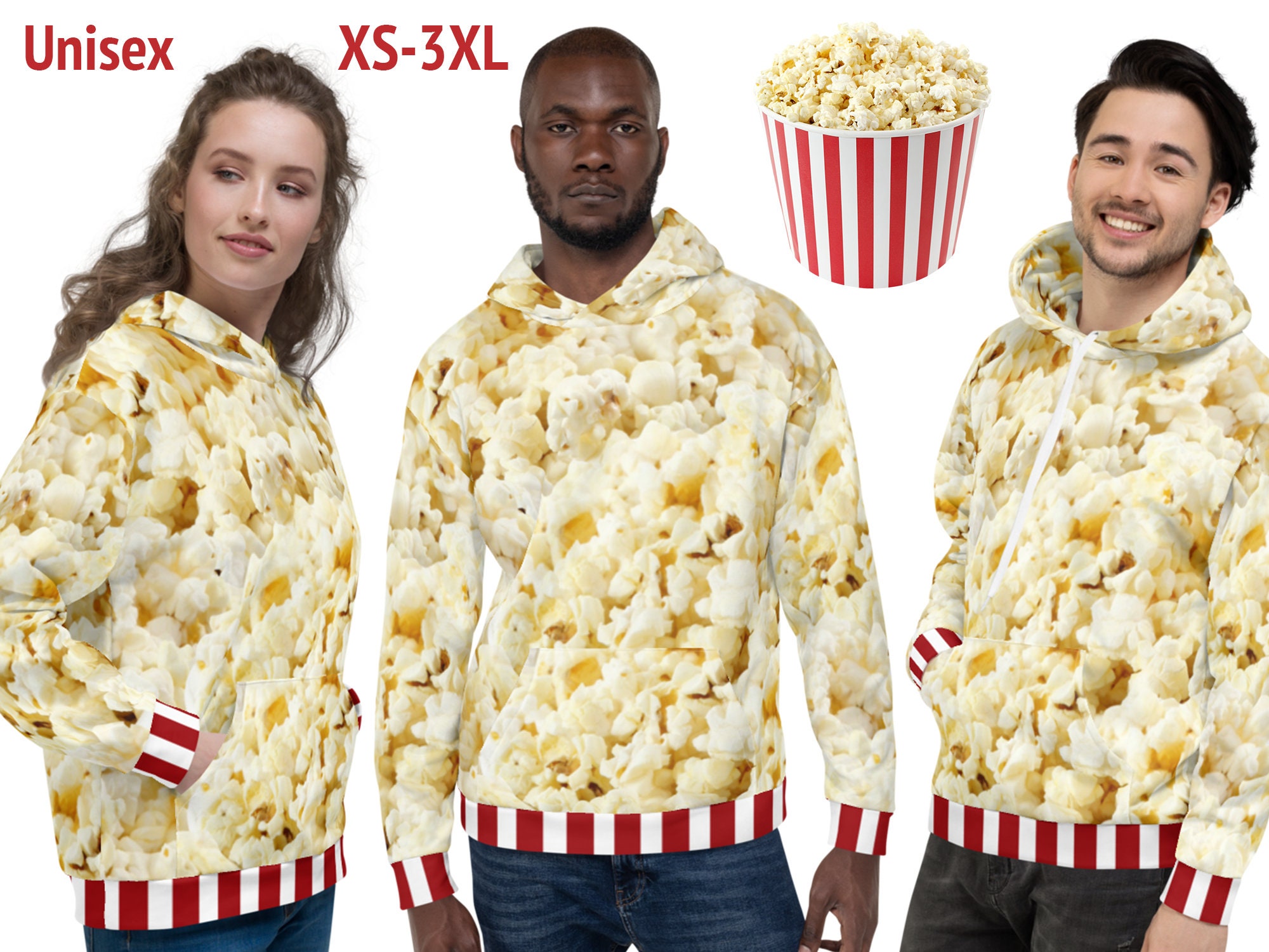 Plus size popcorn hoodie cheap