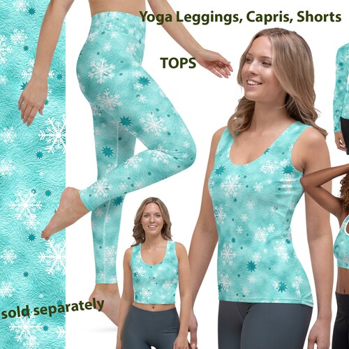 Elsa Frozen Yoga Leggings Women's Costume Princess Etsy