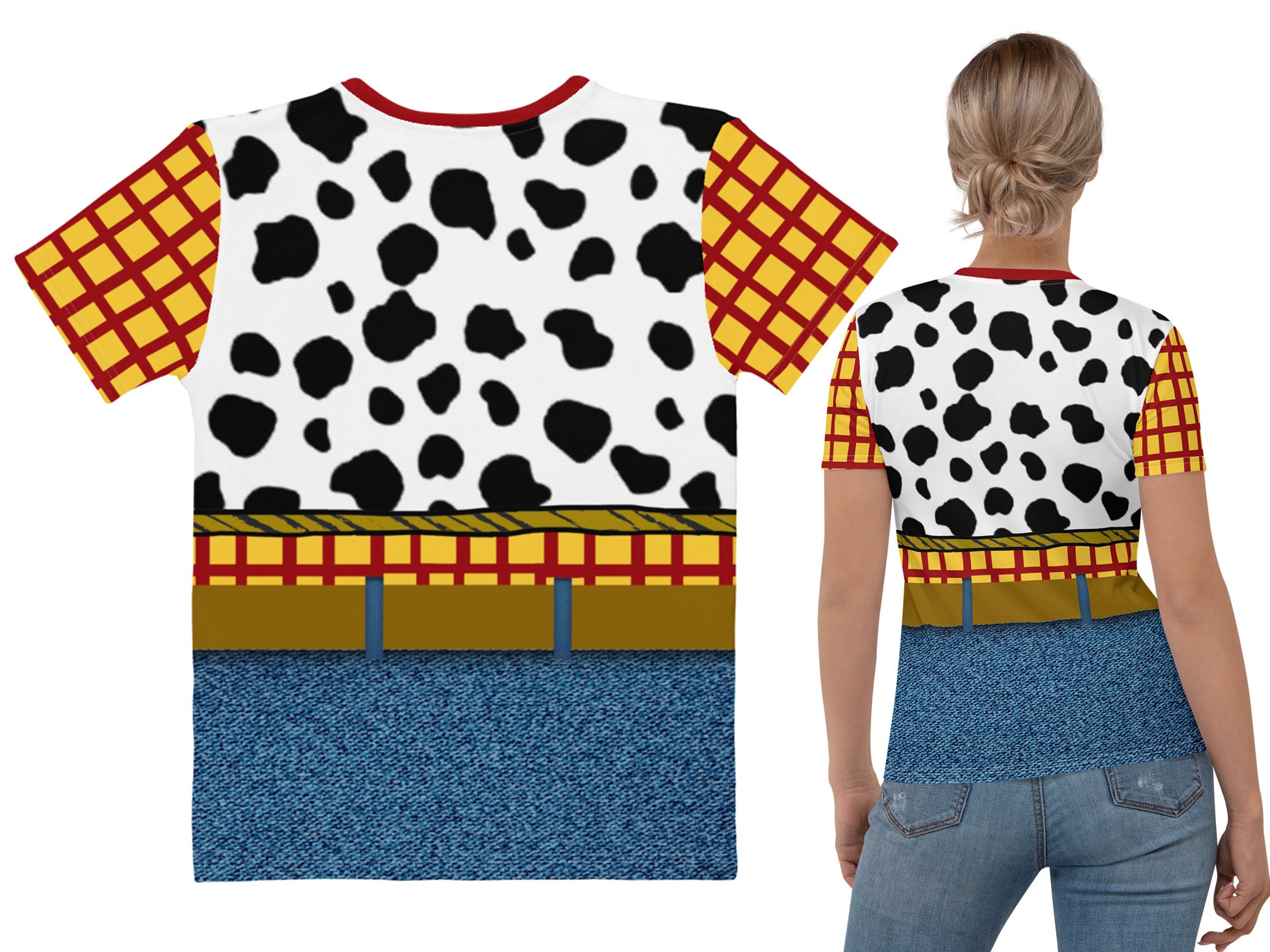 Woody Toy Story T-shirt Woman Cowboy Halloween Costume Cosplay - Etsy