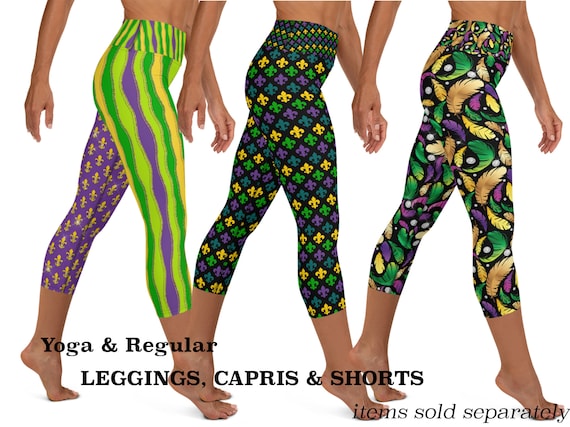 mardi gras running tights