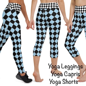 Alice Blauw Zwart Argyle Legging Kostuum Vrouw Halloween Cosplay Workout Broek Hardlopen Spandex Sportkleding Feestje