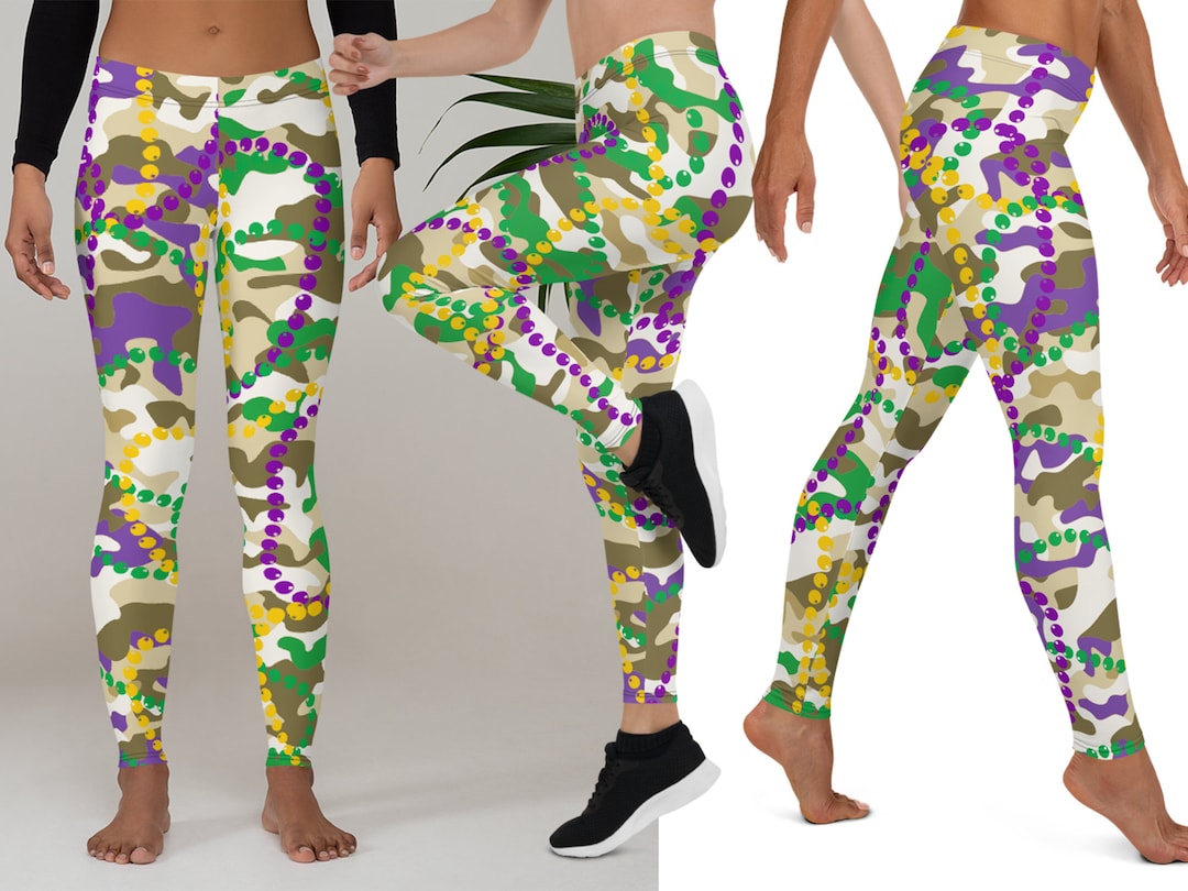 Hiding Out Microfiber Camo Leggings - Army - FINAL SALE