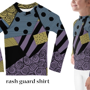 Sally Ragdoll Kids Costume Leggings Halloween Stitched Toddler Outfit Rash Guard Shirt Cosplay Tee Girl Patchwork Gift Nightmare Christmas