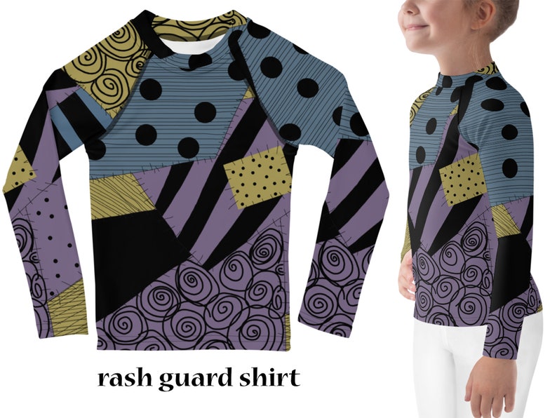 Sally Ragdoll Kids Costume Leggings Halloween Stitched Toddler Outfit Rash Guard Shirt Cosplay Tee Girl Patchwork Gift Nightmare Christmas