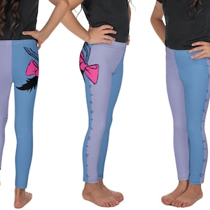 Disfraz de burro de Eeyore para niños, mallas de Halloween, ropa deportiva para niños, camiseta de protección contra erupciones, traje de fiesta de cumpleaños con cola de barriga, regalo de Winnie