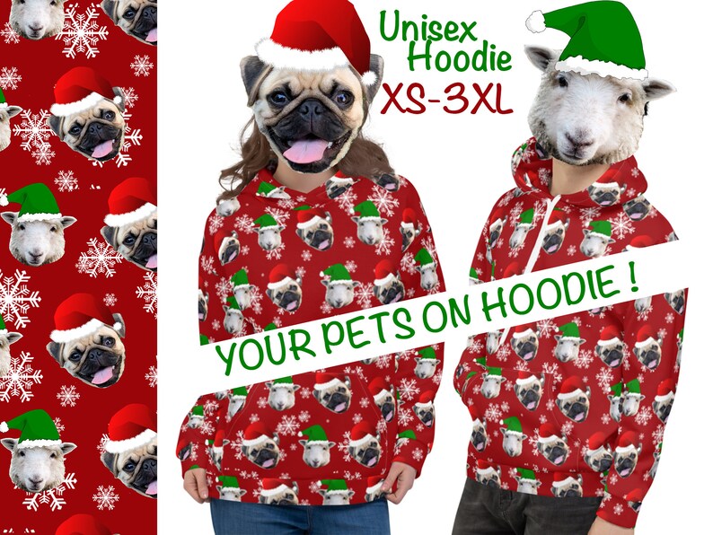 Puppie Love Christmas Elf Pup Hoodie