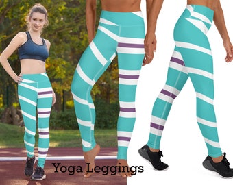 Vanellope Leggings Striped Halloween Running Von Schweetz Workout Cosplay Yoga Fitness Shorts Sports Activewear Party