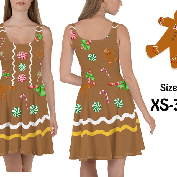 Christmas Gingerbread Costume Women Etsy