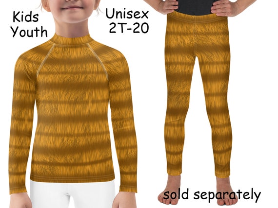 Orange and Green Striped Kids T-Shirt Halloween Tee