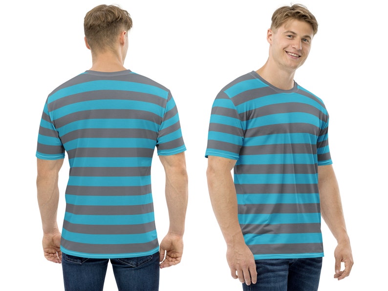 Cheshire Cat Striped Shirt
 Blue Cheshire Cat Striped Men s T shirt Halloween Costume Etsy