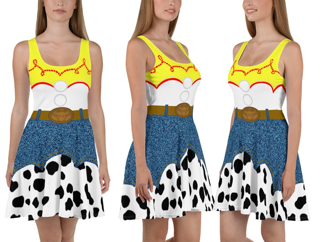 Jessie Cowgirl Skater Dress Running Women Toy Story Costume - Etsy