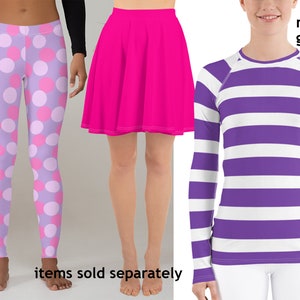 Doc McStuffins Costume Atletico Donna Halloween Cosplay Leggings Yoga Gonna Rosa Allenamento a Pois Corsa a Righe Rash Guard Capris Party