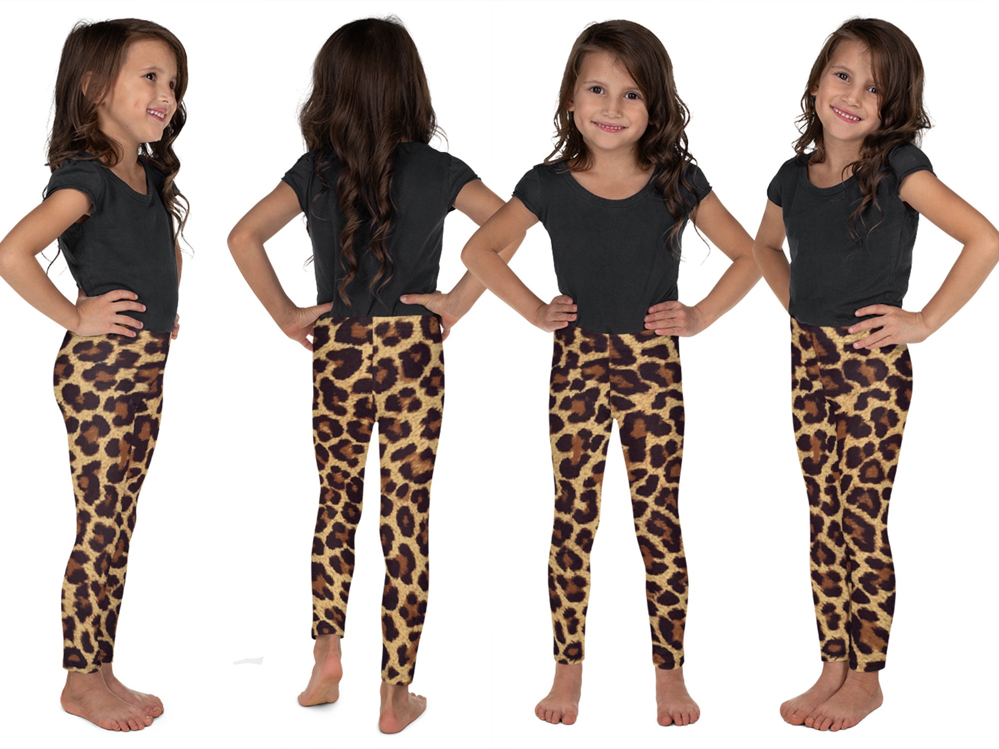 Leopard Kids Athletic Costume Cheetah Halloween Animal Cosplay - Etsy UK