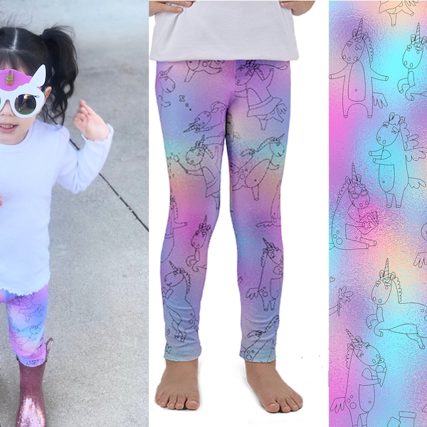 Einhorn Kinder Leggings Kleinkind Zauberhose Cosplay Halloween Regenbogen Kinder Kostüm Geburtstag Strumpfhosen Spandex Lustige Einzigartige Niedliche Geschenk Outfit