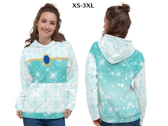 Jasmine Hoodie Princess Aladdin Cosplay Halloween Costume Pullover Hooded Shirt Party Light Fleece Outfit Sweatshirt Gift Etsy UK