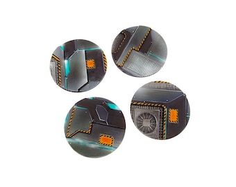 Infinity Wargaming Base Topper Daedalus Gate Round 55mm (4 pieces)