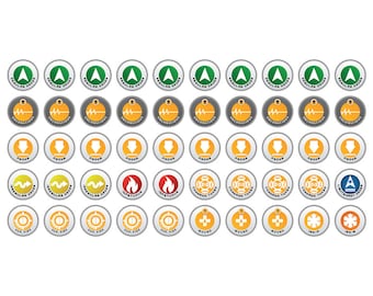 Infinity N5 Tokens Startset (50) Groen – 15 mm Acryl Speelfiches voor Tafelspel, Groene Standaardorders & Staatsmarkeringen