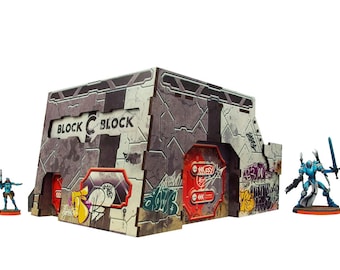 Infinity N5 PREPAINTED Wargaming Terrain 28mm 1:56 Precinct Sigma Fort (1 Huge building)