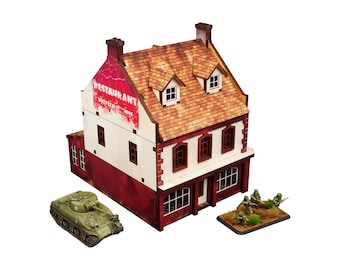 WW2 Normandy Restaurant PREPAINTED [15mm/1:100] [Flames of War / EPIC]