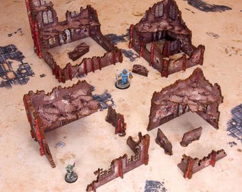 Kill Team Volkus Compatible Imperial KT Stronghold PREPAINTED Terrain Bundle for Sci-Fi Wargaming