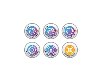 Infinity N5 Tokens Supportware programs REM (6) – 15mm Acrylic Gaming Tokens for Tabletop, Supportware Program State Markers