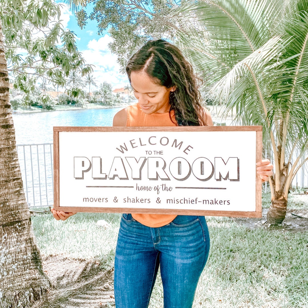 Playroom Decor Sign Kids Playroom Welcome to the Playroom - Etsy
