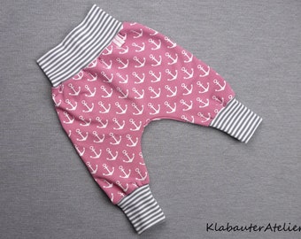 Pumphose Hose Baby Kind Mädchen Mitwachshose Jeanslook Gr.56-104 Handmade