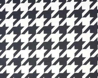 Hochwertiger French Terry Stoff gemustert schwarz weiss geometrisch abstrakt Fräulein von Julie, 250 g/m2