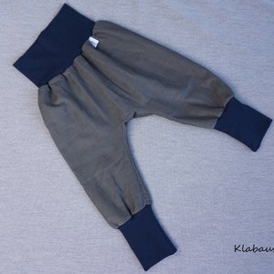 Pants With Wax Pants Handmade Baby Pants Cord Cord Pants Autumn Grey Blue Size 50/56.62/68.74/80,86/92,98/104,110/116,122