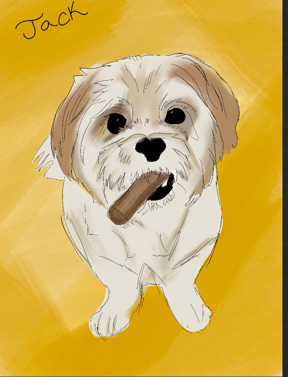 Commissions de dessin de chien Etsy France