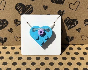 Lego Heart Necklace Etsy