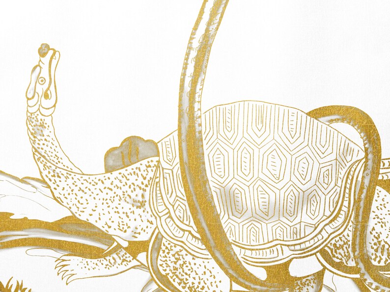 White and Gold Metallic Rococo Wallpaper – Designer Oriental Artwork ...