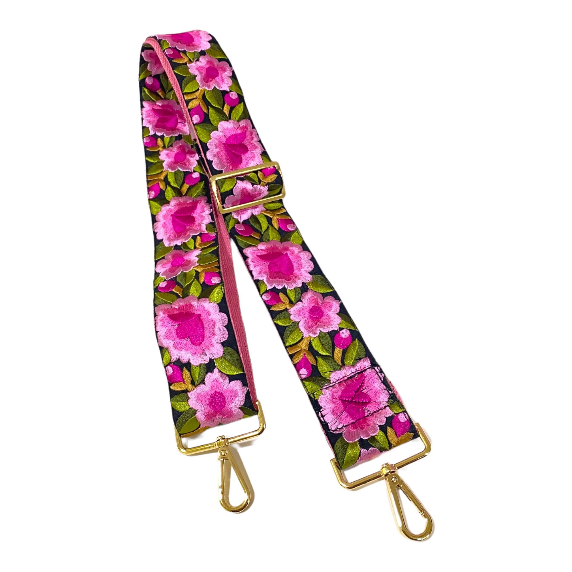 pink-bag-strappink-floral-bag-strapshoulder-strap-for-bags-etsy