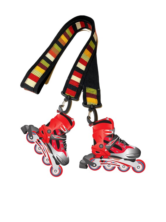 Red Black Rollerblade Strap Carry Strap for Roller Blades Etsy