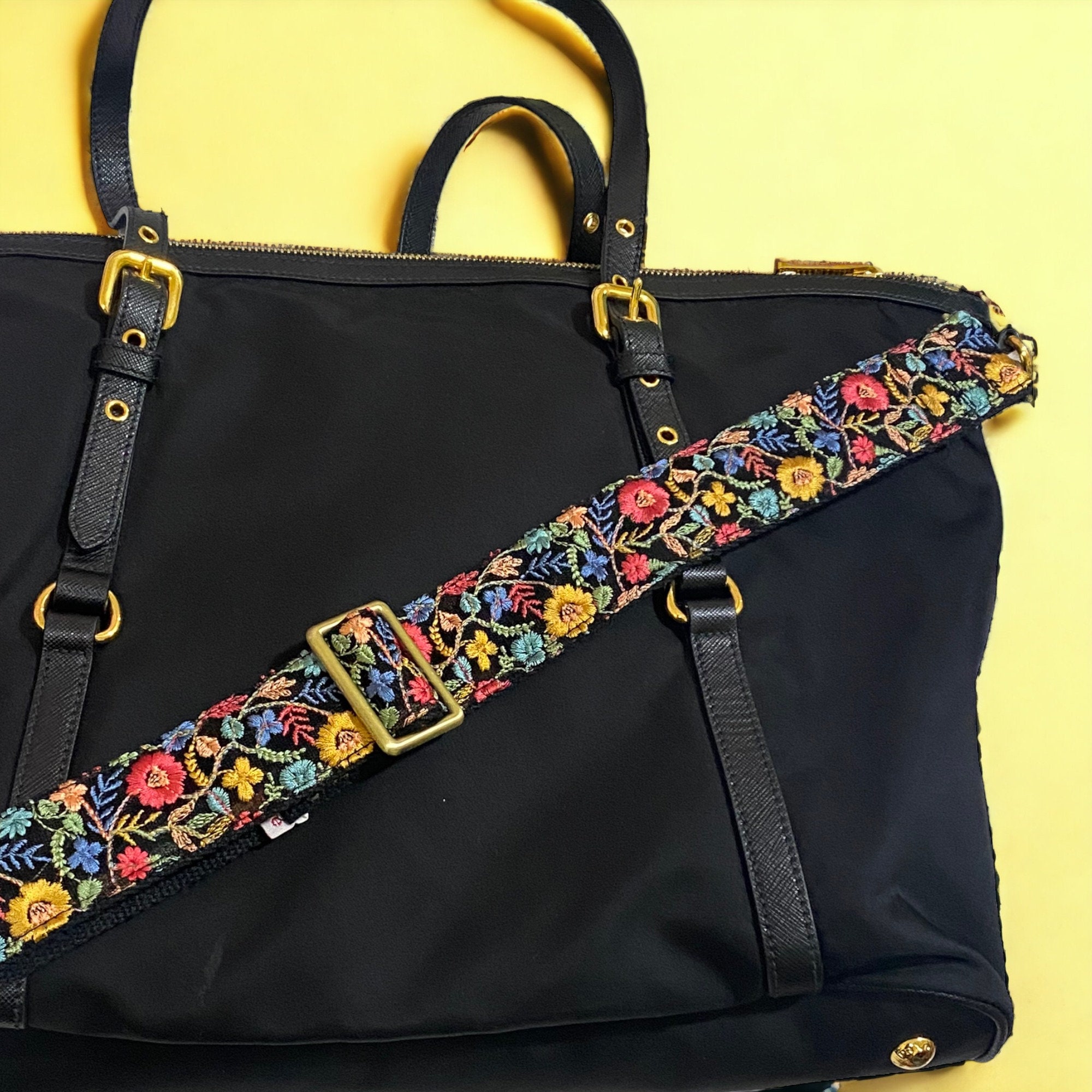 Women Crossbody Bag Strap Wide 4cm Jacquard Shoulder Strap Adjustable  Jacquard Embroidered Straps for Bags Strap