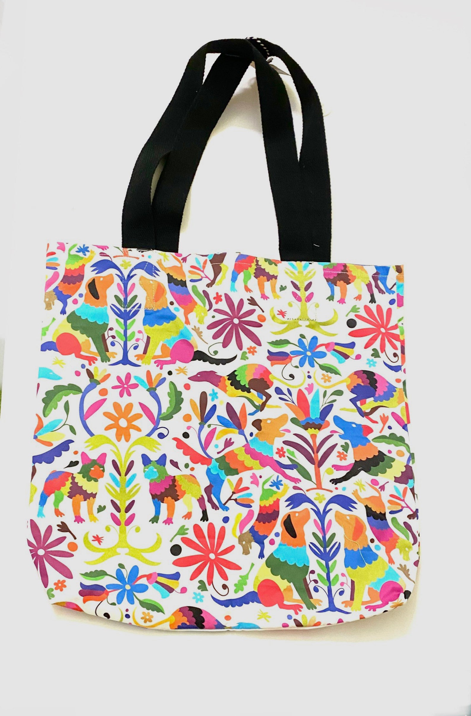 Multicolor dog print tote bag | Etsy