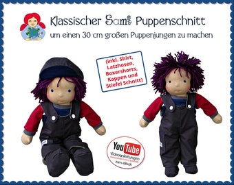 30 cm Puppenjunge Waldorfpuppe selber machen • Schnitt & Anleitung PDF | Sami Dolls eBooks