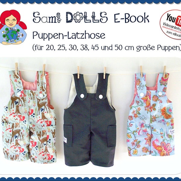 Latzhose für Waldorfpuppen • Schnitt & Anleitung PDF | Sami Dolls eBooks