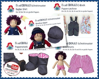 Pack of 5 doll clothes Sewing pattern Waldorf dolls • Pattern & Instructions PDF | Sami Dolls eBooks