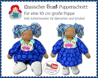 Make 45 cm doll girl Waldorf doll yourself • pattern & instructions PDF | Sami Dolls eBooks