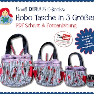 Sew your own hobo boho bag • Pattern & instructions PDF | Sami Dolls eBooks