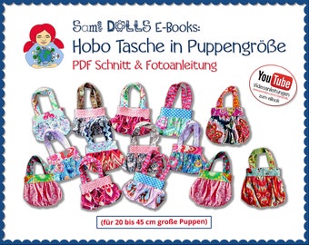 Sew a hobo boho bag for dolls yourself • pattern & instructions PDF | Sami Dolls eBooks