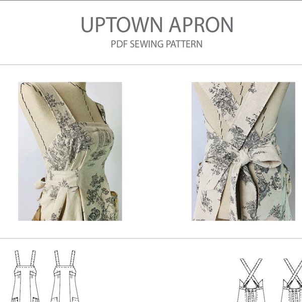 Trish Newbery Design - Uptown Schürze - PDF Schnittmuster - S/M - L/XL