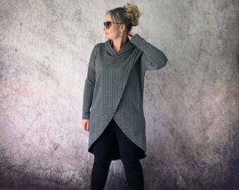 crossover wrap sweater