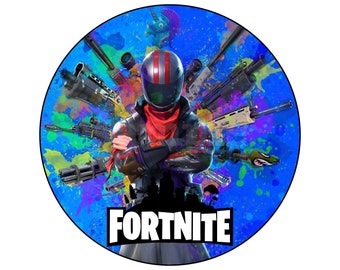 fortnite essbar tortenaufleger muffinaufleger tortendeko tortenbild party dekoration geburtstag neu spiel cupcake cake topper - fortnite jahrestag