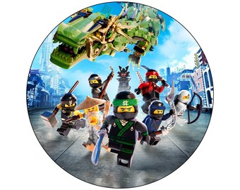 Lego Ninjago Kai Lloyd eßbar Tortenaufleger Tortendeko Party Deko Tortenbild neu