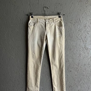 Vintage Just Cavalli Women's Jeans Style Crocodile Pants Size 27-41 Color Beige