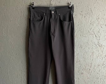 Vintage 90s VERSACE Men's Trousers / Versace Jeans Couture Italy Pants Size 32-34 Color Gray